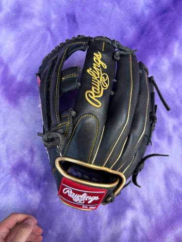 Black Rawlings R9 LH Outfield Baseball Glove 12.75" (New)