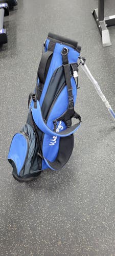 Used Walter Hagen SUNDAY STAND BAG Mens Stand Bag Navy Blue 11497-C000160893