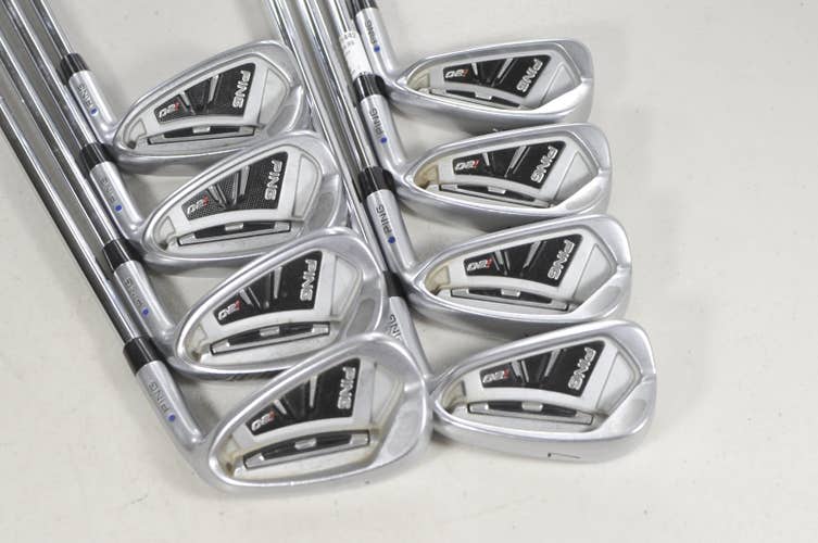 Ping i20 4-W,UW Iron Set Regular Flex Blue Dot Right CFS Steel #225442