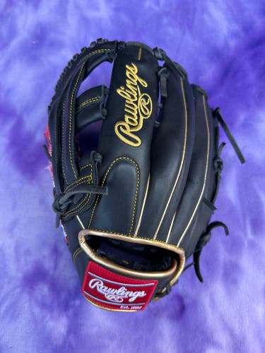 Black Rawlings R9 LH Outfield Baseball Glove 12.75" (New)