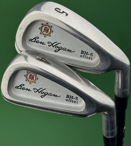 Ben Hogan BH-5 Offset 4, 5 Iron Set Lightweight Graphite Regular Flex Right Hand