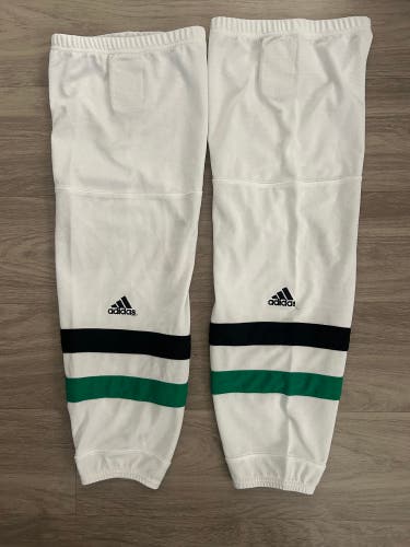 White Senior Large Adidas hockey Socks Pro Stock like new
