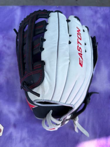 White Easton Tournament Elite LH Outfield Softball Glove 14" (New)