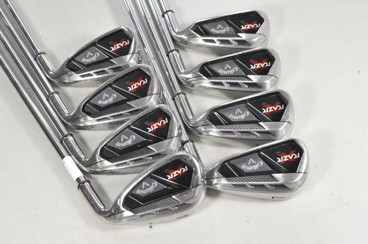 Callaway RAZR X NG 4-PW,AW Iron Set Right Uniflex Steel #224250