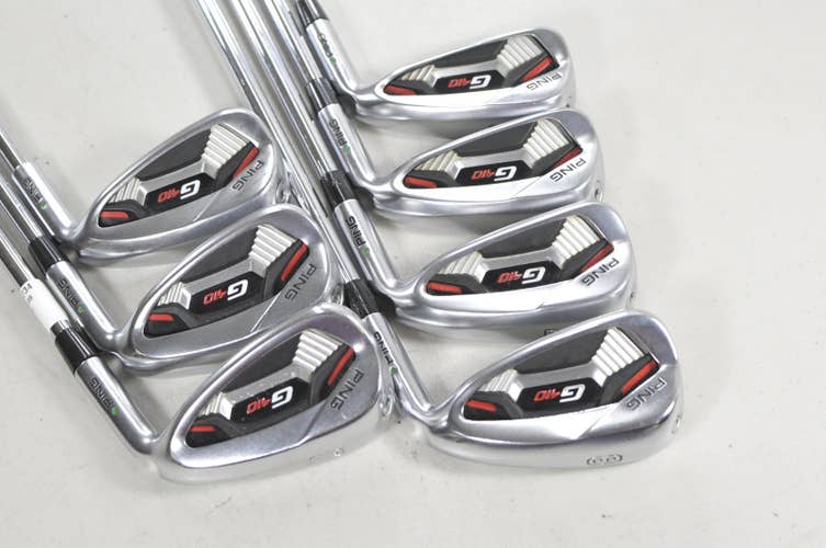 Ping G410 5-W,UW Iron Set Stiff Flex Green Dot Right AWT 2.0 Steel #225734