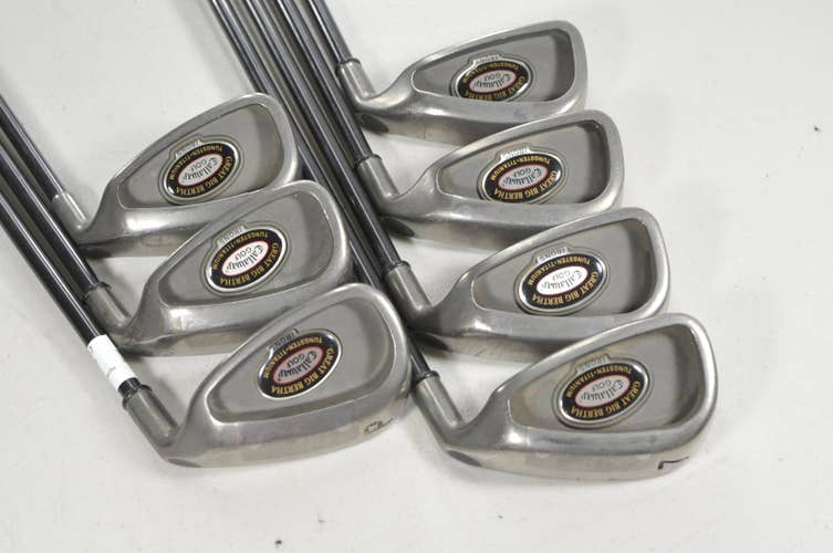 Callaway Great Big Bertha Tungsten Titanium 4-PW Iron Set Firm Graphite #224257