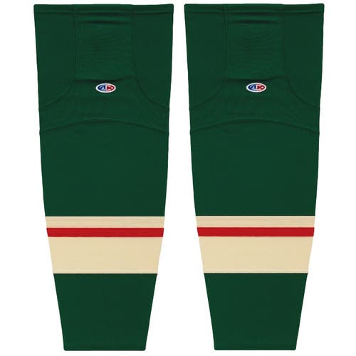 Athletic Knit HS2100-860 2017 Minnesota Dark Green Cut&Sew Mesh Ice Hockey Socks - Youth 21"