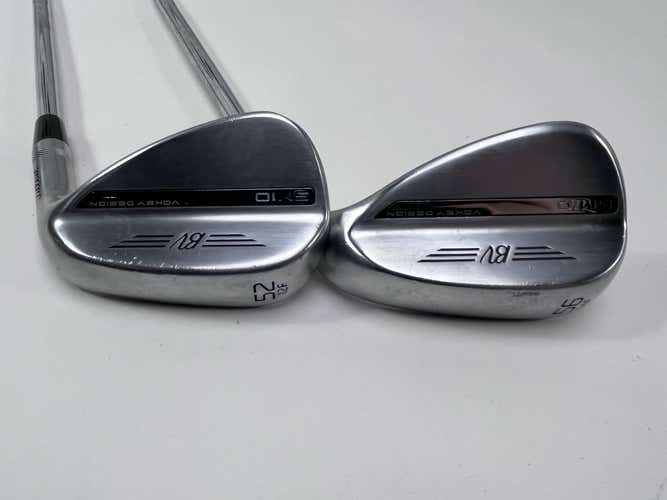Titleist Vokey SM10 Tour Chrome Wedge Set 52* 12 | 56* 14 Wedge RH