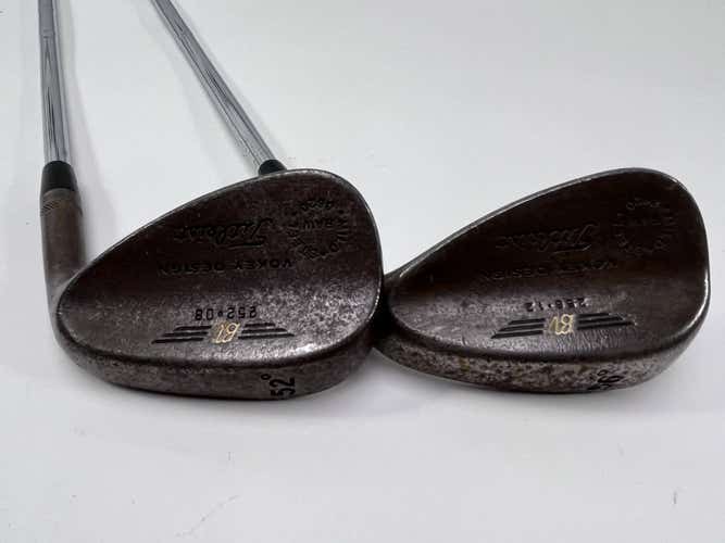 Titleist Vokey Raw Wedge Set 52* 8 | 56* 12 True Temper Dynamic Gold Wedge RH