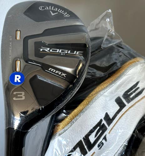 Callaway Rogue ST MAX 3-Hybrid 3H 18* LEFT Hand Tensei AV Blue Regular LH NEW!