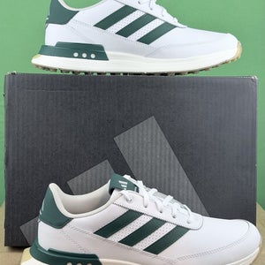 Adidas S2G 24 Leather Golf Shoes Mens Size 8 White Medium D Spikeless New Box