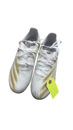 Adidas X Ghosted.3 Soccer Cleats - White/Gold - Size 6