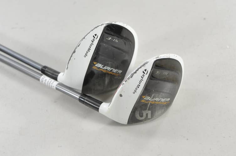 TaylorMade Burner Superfast 2.0 3 and 5 Fairway Wood Set Stiff Graphite #224253