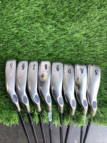 Callaway X20 Iron Set 5-PW, AW, SW With Light Flex Seniors Graphite Shaft