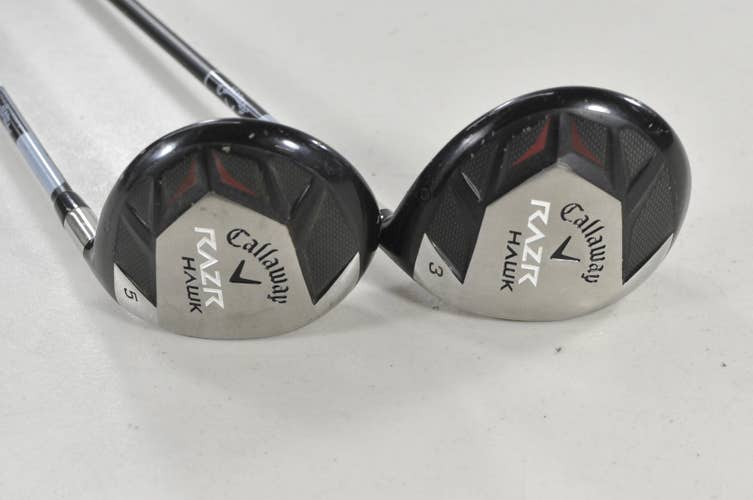 Callaway RAZR Hawk 3 and 5 Fairway Wood Set Stiff Flex 60g RH Graphite #224260