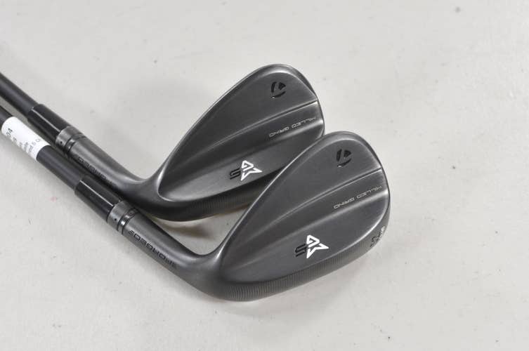 TaylorMade Milled Grind 5 Charcoal 52*, 56* Wedge Set Stiff 75g Graphite #225804