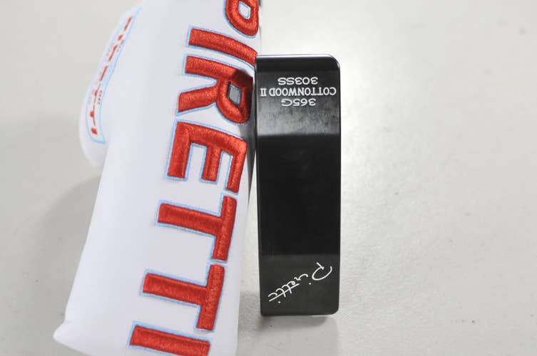 Piretti Bosa 303 Midnight Series 34" Putter RH Steel with Cover #225812