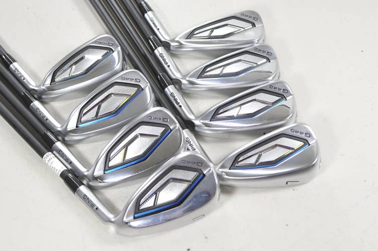 Ping G440 4-W,UW Iron Set Regular Flex Black Dot Right Alta CB Graphite #225654
