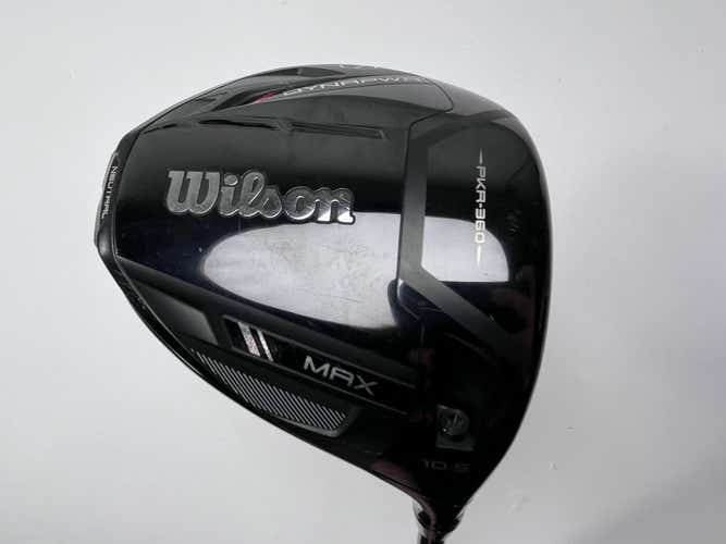 Wilson DYNAPWR MAX Driver 10.5* UST Mamiya LINQ 5F2 Senior Graphite Mens RH