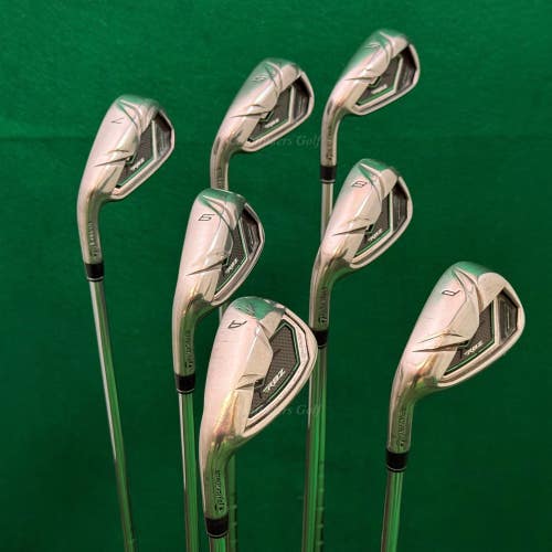 LH TaylorMade RBZ RocketBallz 5-AW Iron Set Factory Steel Regular