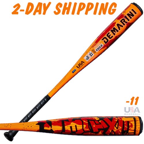 NEW FOR 2027 | DeMarini EXILE Alloy 29" / 18 oz USA Youth Bat 2-5/8" | w/Warranty | FAST SHIP