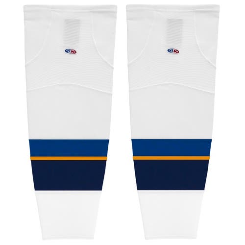 Athletic Knit HS2100-847 2011 St. Louis White Cut&Sew Mesh Ice Hockey Socks - Intermediate 25"