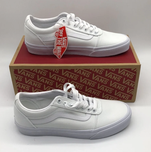 Size 9.5 - VANS WARD SHOES US Men’s (Canvas) White VN0A38DM7HN