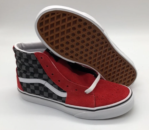 Size 4.5Y - Vans black and red sk8-hi (YOUTH SIZE) VN0A4UI27WL