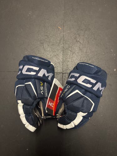 Navy/White CCM Tacks AS-V Gloves 11" (New)