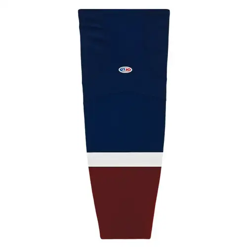 Athletic Knit HS2100-844 2015 Colorado 3rd Navy Cut&Sew Mesh Hockey Socks - Senior XL Wide 30"