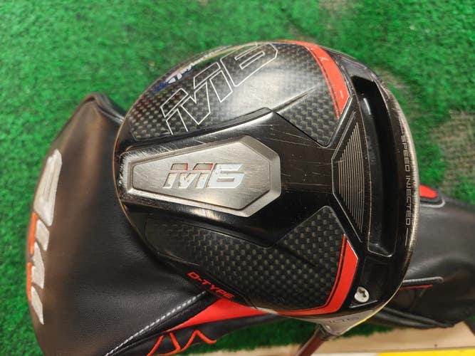 Taylormade M6 D-Type 10.5 Degree Stiff Flex Driver Even Flow 6.0 w Headcover