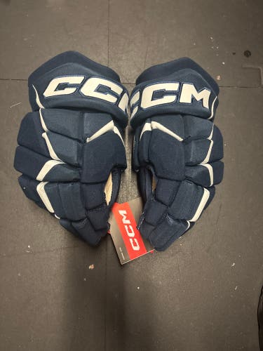Navy/White CCM JetSpeed FT680 Gloves 13" (New)