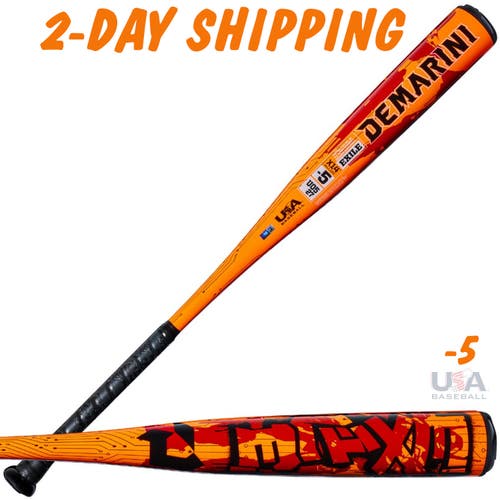 NEW FOR 2027 | DeMarini EXILE Alloy 32" / 27 oz USA Youth Bat 2-5/8" | w/Warranty | FAST SHIP
