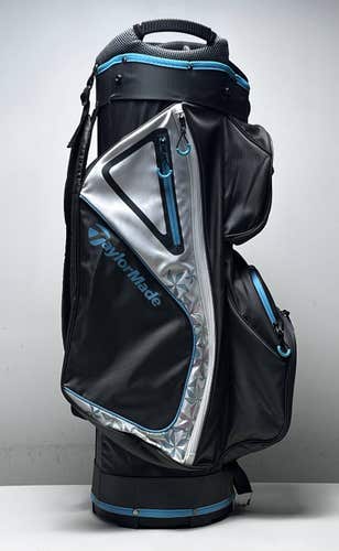 TaylorMade Kalea Cart Bag Gray 14-Way Divide Single Strap Golf Bag
