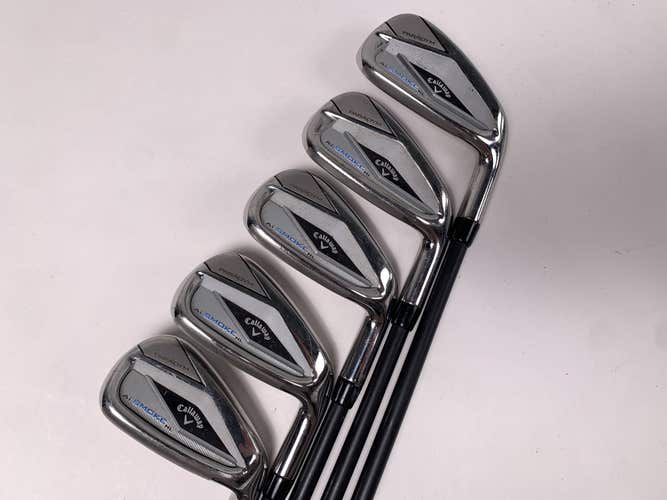Callaway Paradym Ai Smoke HL Iron Set 6-PW+AW Sixty 5.5 60g Reg RH No 8 iron