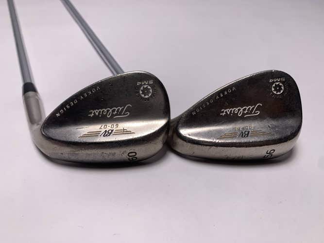 Titleist Vokey Spin Milled SM4 Wedge Set 56* 14 | 60* 7 Wedge Steel Mens