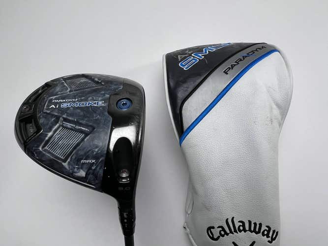 Callaway Paradym Ai Smoke Max Driver 9* Denali Frost 6.0 60g Stiff RH HC