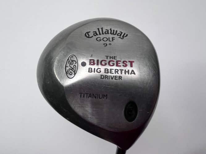 Callaway Biggest Big Bertha Driver 9* Grafalloy ProLite 62g Regular RH