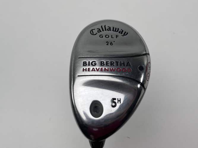 LEFTY Callaway Big Bertha Heavenwood 5 Hybrid 26* RCH 75w Regular LH