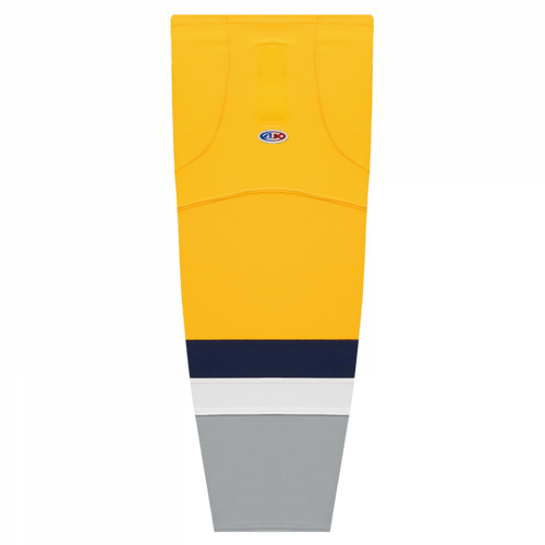 Athletic Knit HS2100-818 2021 Nashville Retro Tuscan Gold Cut&Sew Hockey Socks - Intermediate 25"