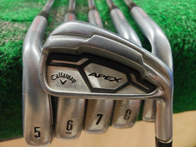 Callaway Golf Apex CF16 Iron Set 4-9 Steel Shaft Regular Flex KBS Tour 90
