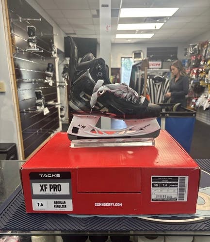 2024 CCM Tacks XF Pro Hockey Skates Regular Width 7.5 (New)