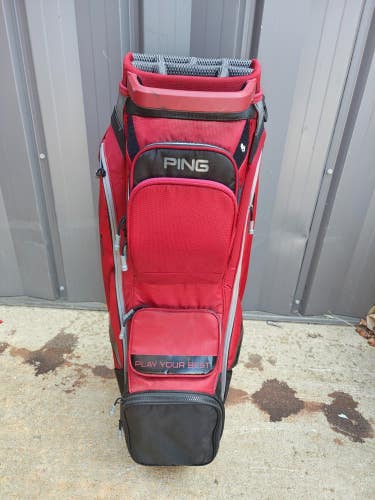 Ping Traverse 14 Full Divider Golf Cart Bag Red/Black