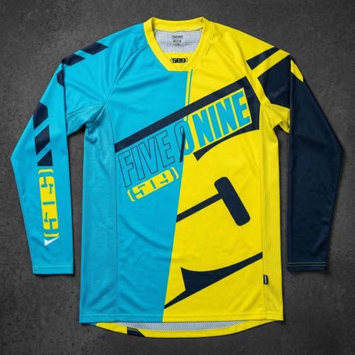 509 Vented Mesh Jersey Mens Medium Yellow MTB Motocross Dirt Bike Enduro Gear