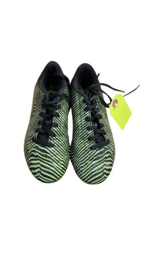 Adidas Kids' Size 13C Soccer Cleats - Black/Green Zebra Pattern