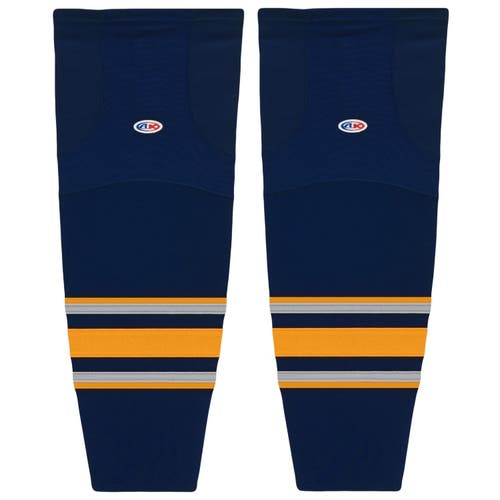 Athletic Knit HS2100-810 2009 Buffalo 3rd Navy Cut&Sew Mesh Ice Hockey Socks - Senior 30"