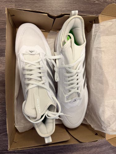 White Men's Size M 14.0 (W 15.0) Adult Adidas Icon Metal (New)
