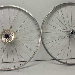 Vtg Trek Matrix Guru 8-Speed 32-Spoke Aluminum 26" QR Wheelset STX-RC Rear Hub