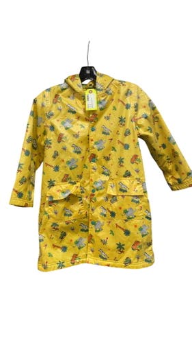 Plue Plue Kids Yellow Animal Print Rain Jacket