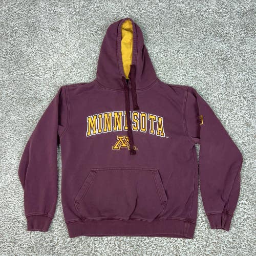 Minnesota Golden Gophers Sweatshirt Hoodie Mens Medium Red NCAA Colosseum